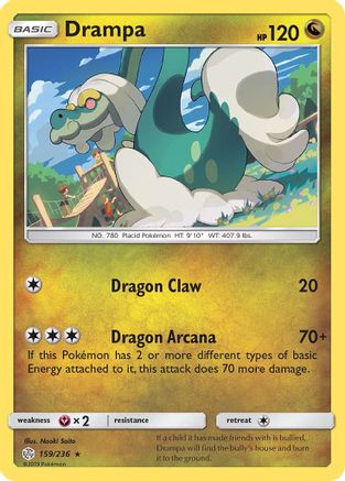 Drampa 159/236 - SM  Cosmic Eclipse Reverse Holofoil-1