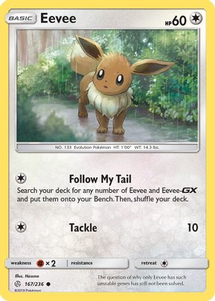 Eevee - 167/236 167/236 - SM  Cosmic Eclipse Reverse Holofoil-1