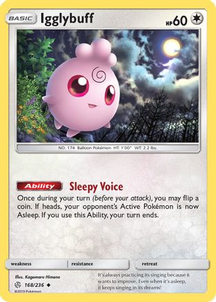 Igglybuff 168/236 - SM  Cosmic Eclipse Reverse Holofoil-1