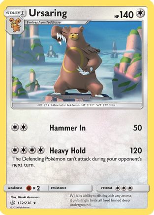 Ursaring/236 - SM  Cosmic Eclipse Reverse Holofoil-1
