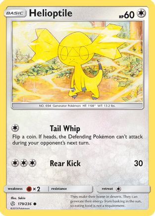 Helioptile 179/236 - SM  Cosmic Eclipse-1