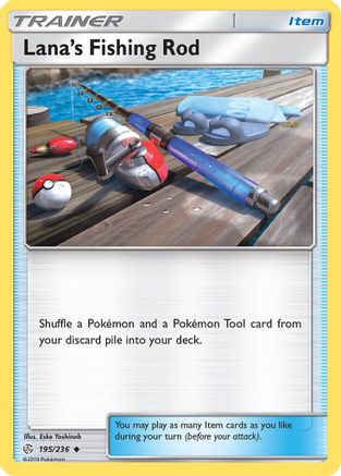 Lana's Fishing Rod 195/236 - SM  Cosmic Eclipse Reverse Holofoil-1