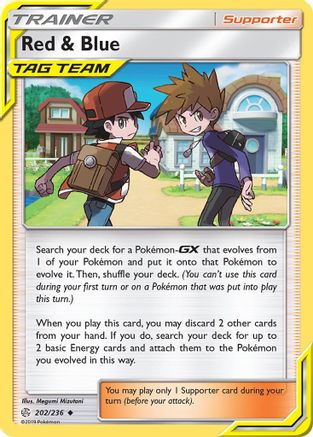 Red & Blue 202/236 - SM  Cosmic Eclipse Reverse Holofoil-1