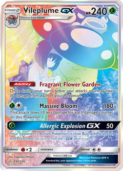 Vileplume GX (Secret)/236 - SM  Cosmic Eclipse Holofoil-1