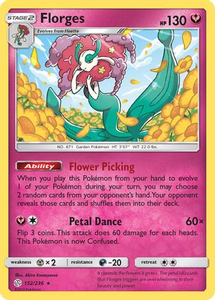 Florges 152/236 - SM  Cosmic Eclipse Holofoil-1