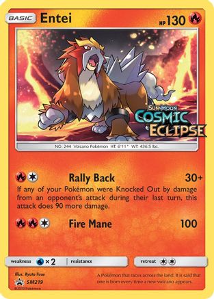 Entei - SM219 (Prerelease)/248 - SM Promos Holofoil-1