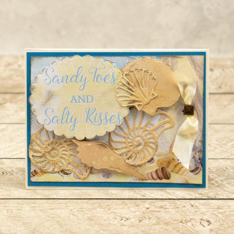 Couture Creations Seaside Girl Swirling Shell Mini Die-2