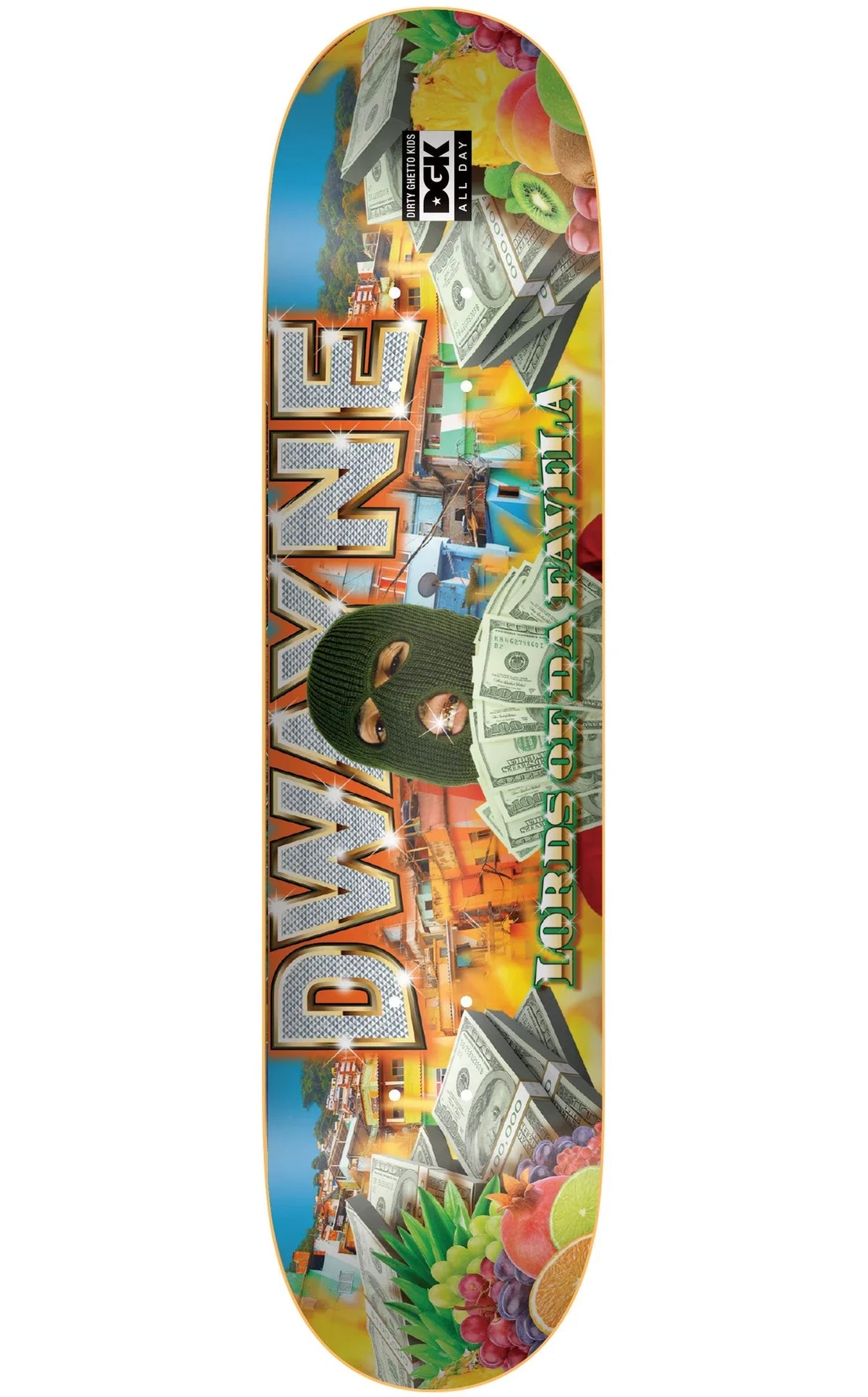 DGK x Dwayne Fagundes 'Ghetto Fab' Deck - Multi-1