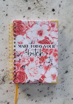 Make Today Your Bitch Sweary Undated Planner | Day Planner-1