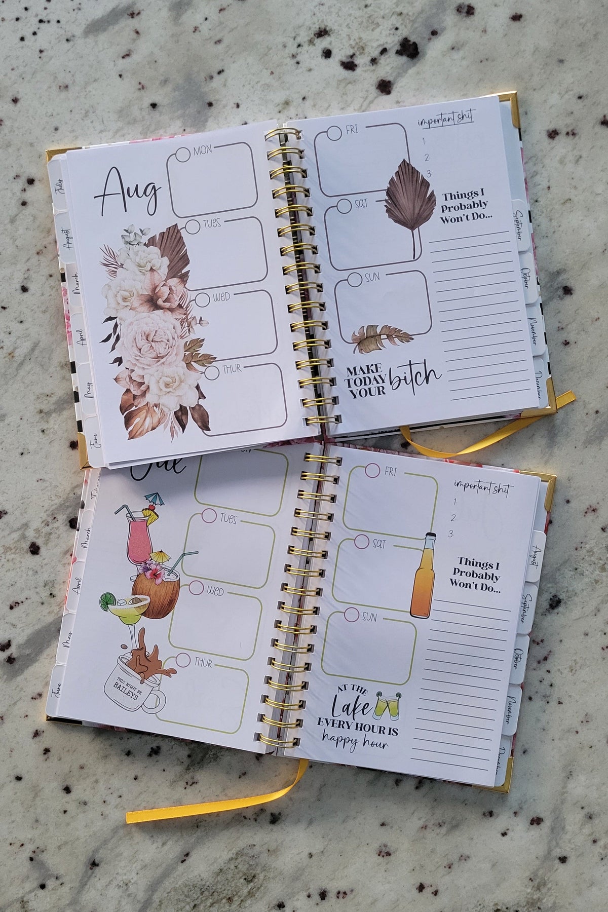 Get Shit Done Undated Sweary Planner | Day Planner-4