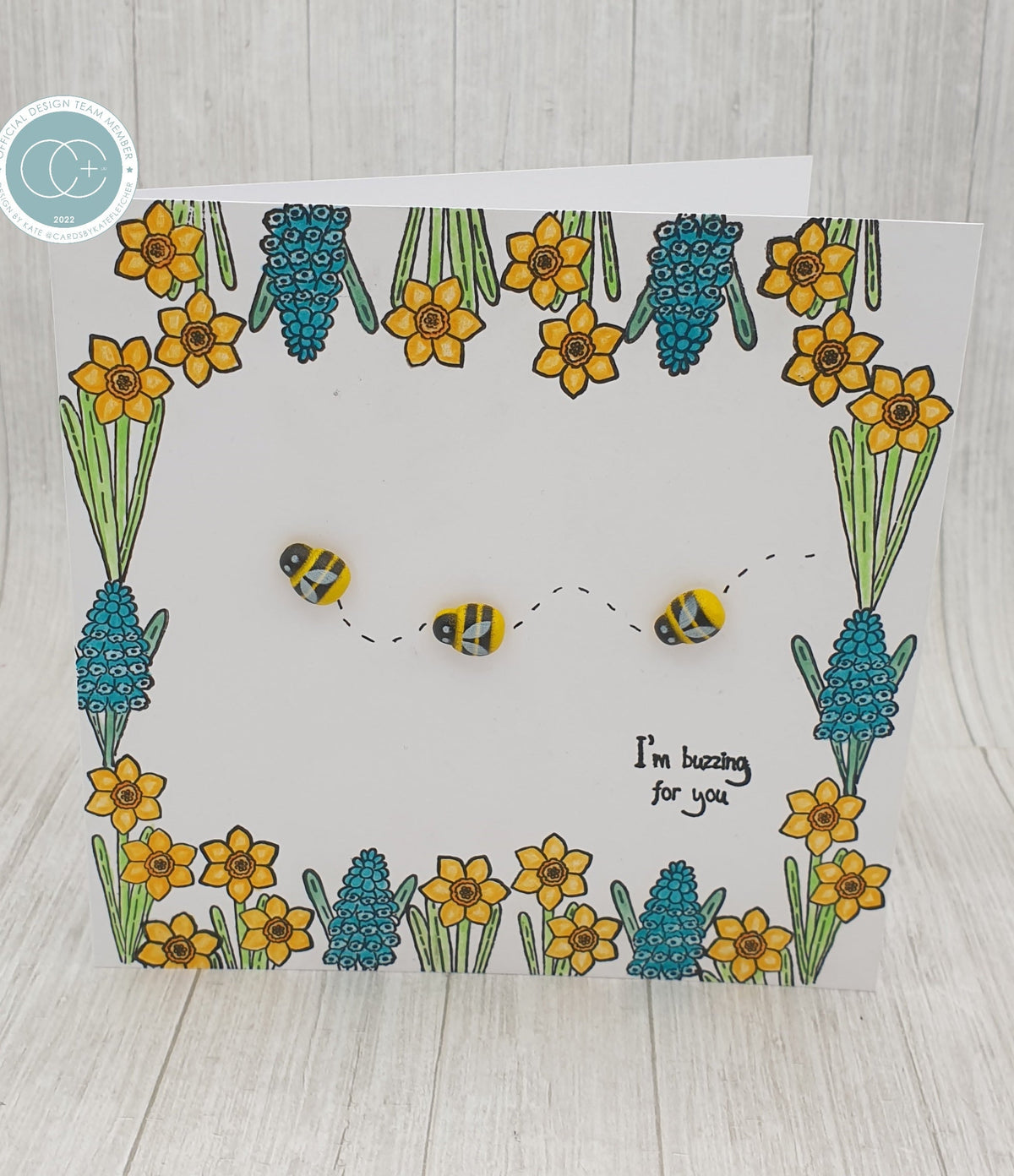 Craft Consortium Let Spring Begin - Adhesive Wooden Bees-3