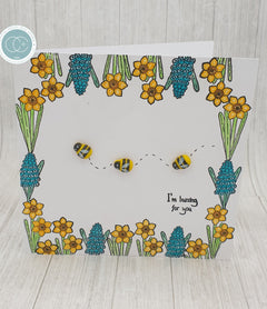Craft Consortium Let Spring Begin - Adhesive Wooden Bees-3