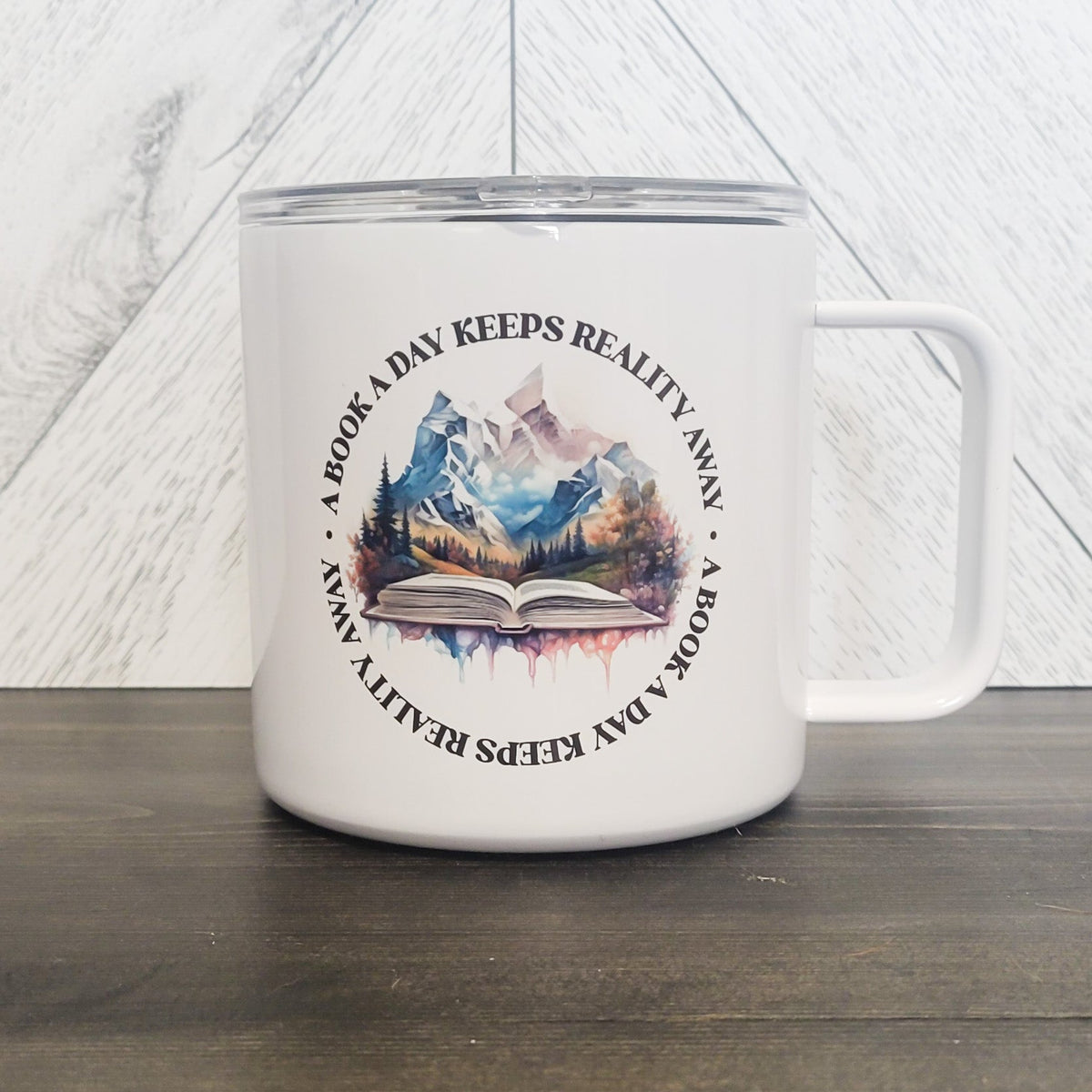 A Book A Day Stainless Steel 17oz Coffee Mug-1
