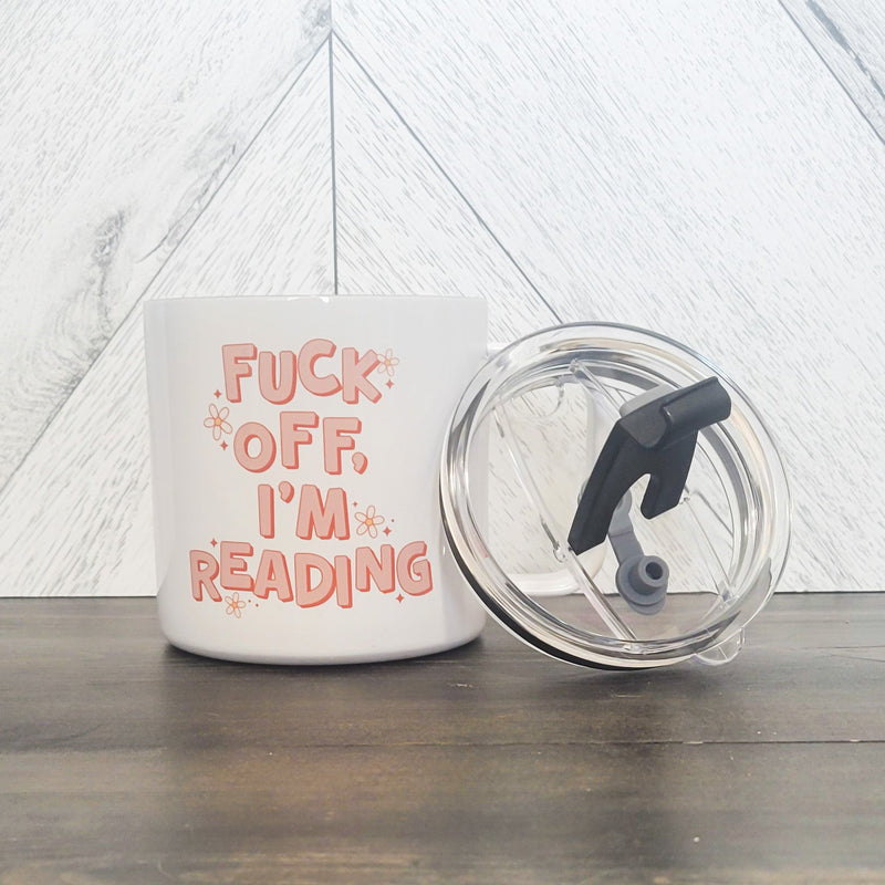 Fuck Off I'm Reading Stainless Steel 17oz Coffee Mug-1