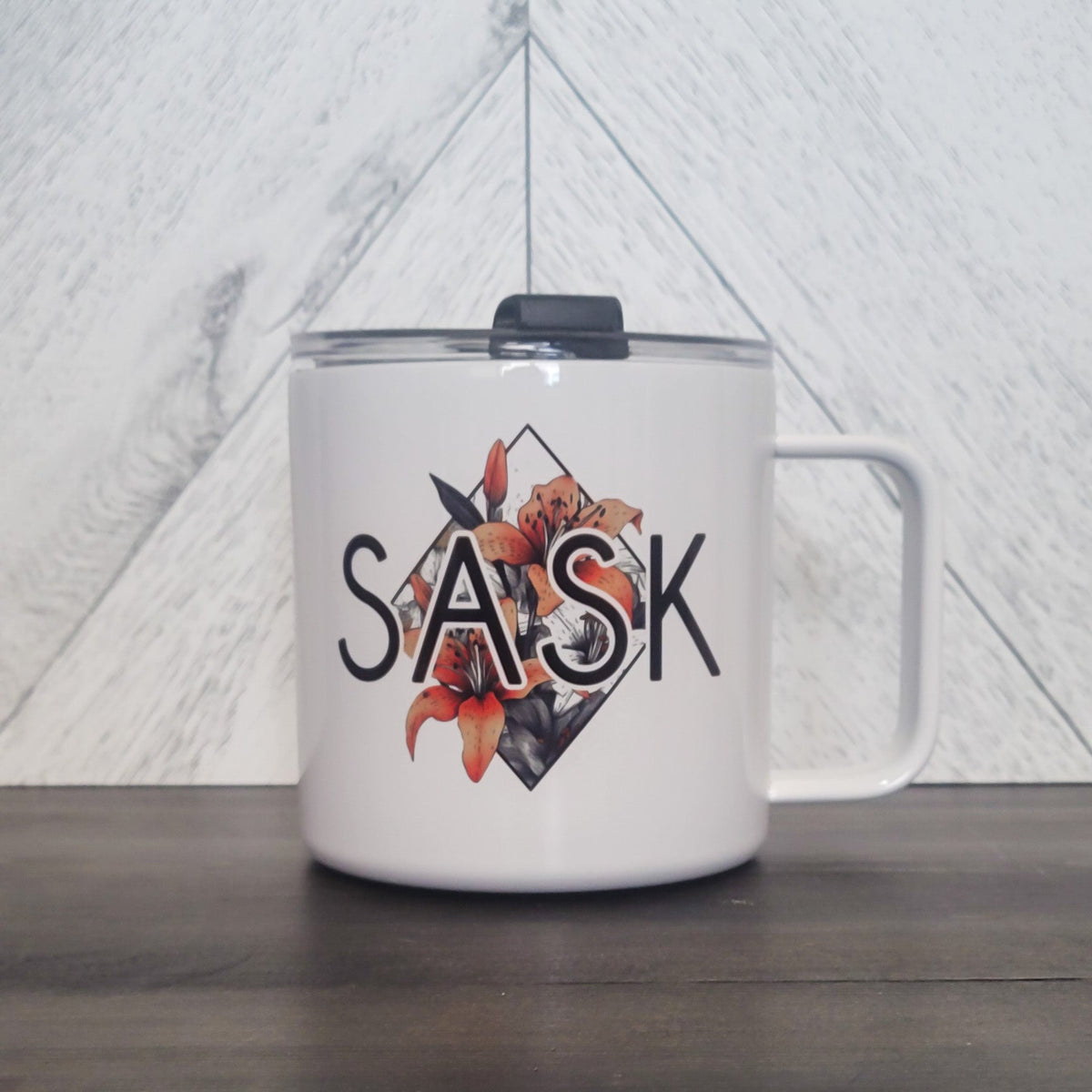 SASK Diamond Stainless Steel 17oz Coffee Mug-2
