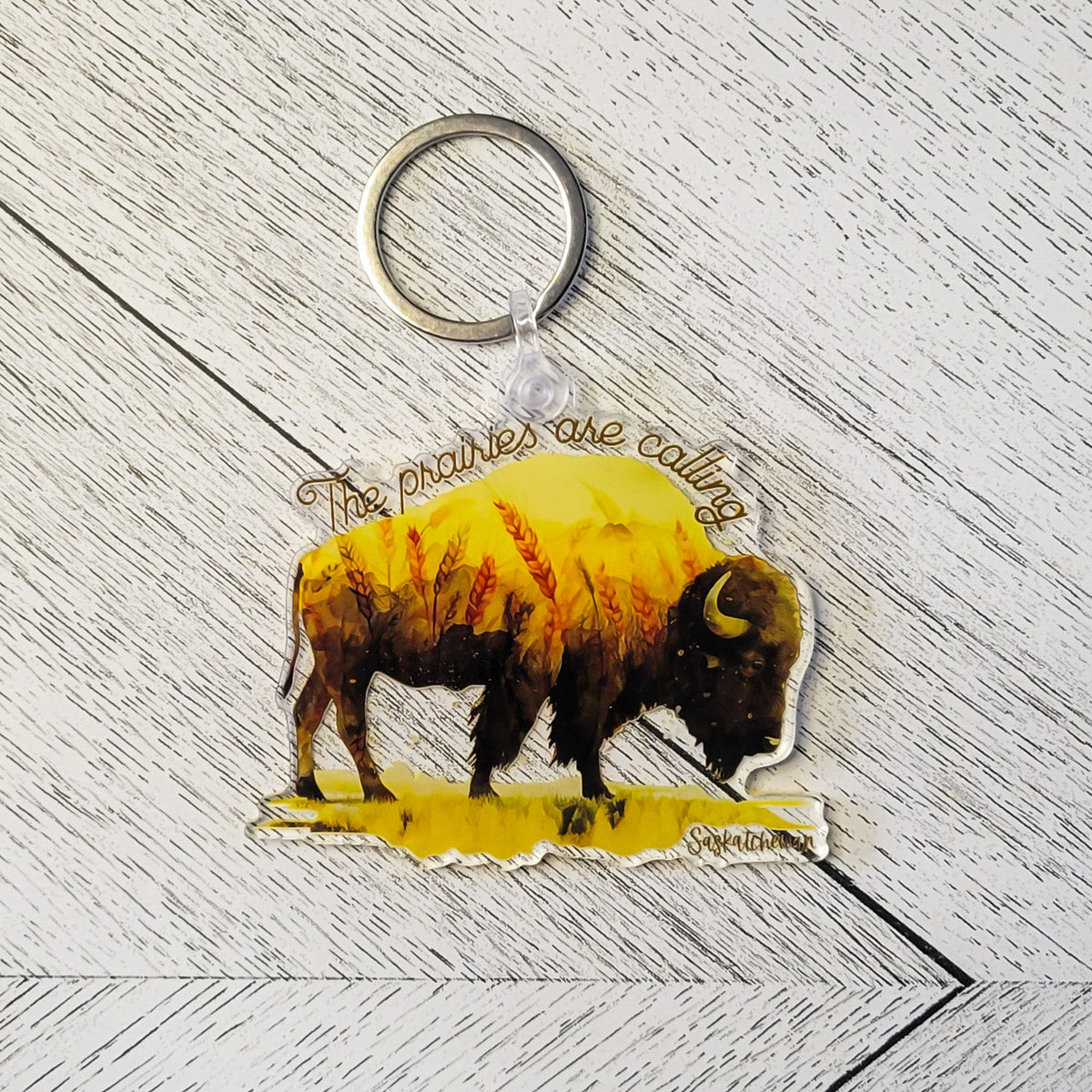 The Prairies Are Calling Acrylic Keychain-1