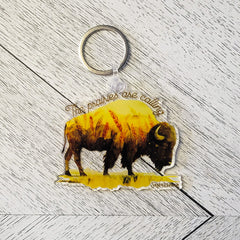 The Prairies Are Calling Acrylic Keychain-1