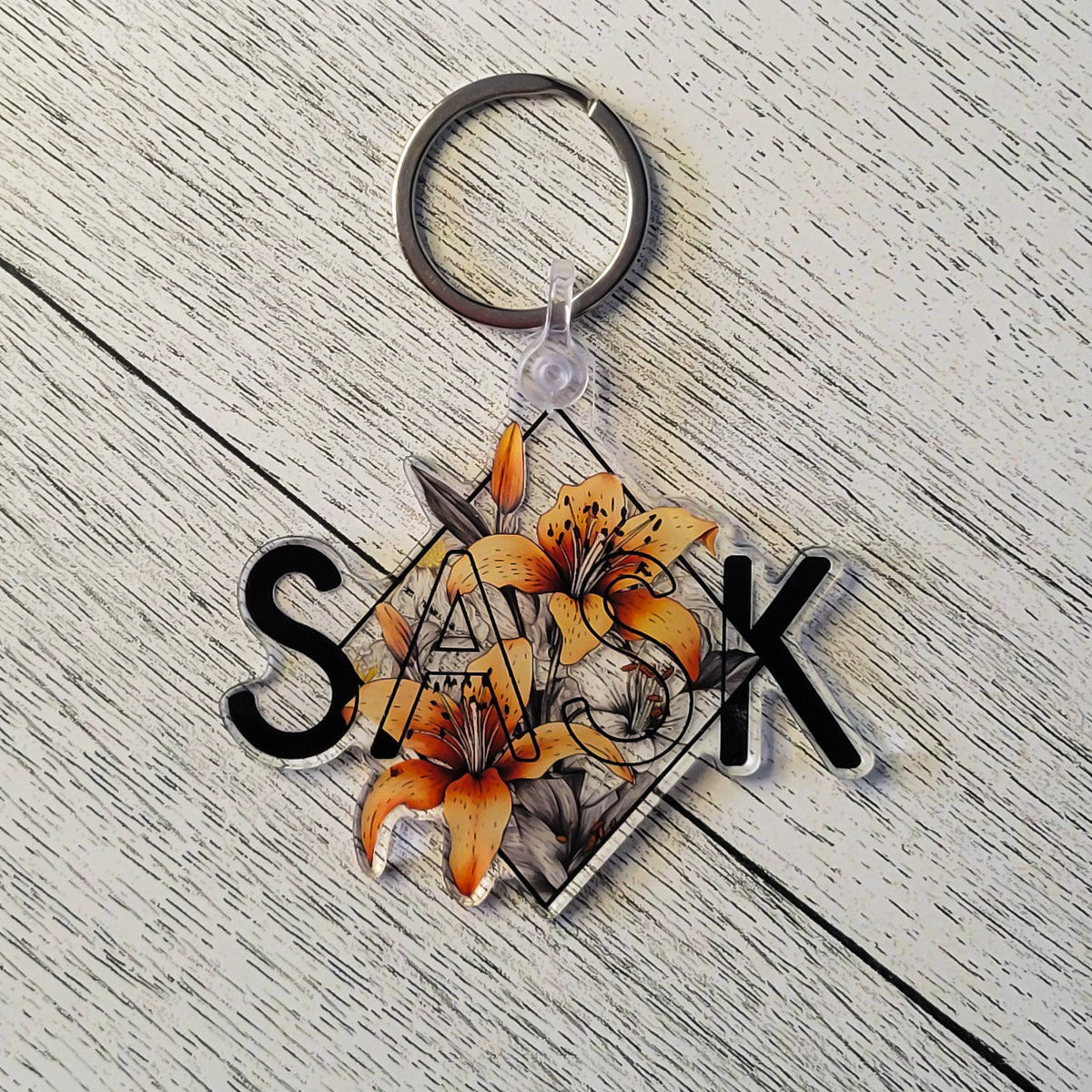 SASK Diamond Acrylic Keychain-1