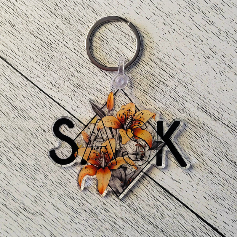 SASK Diamond Acrylic Keychain-1