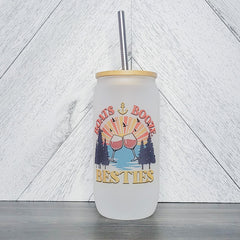 Boats, Booze, Besties Glass Can with Bamboo Lid-1