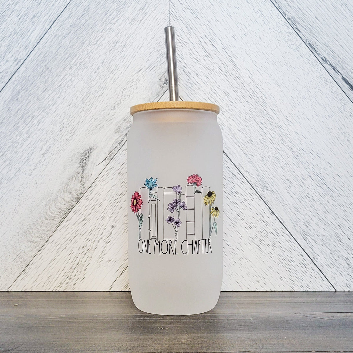 One More Chapter Glass Can with Bamboo Lid-1