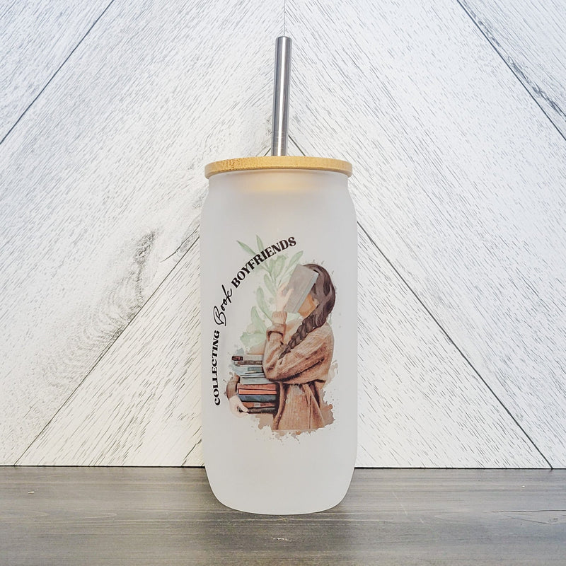 Collecting Book Boyfriends Glass Can with Bamboo Lid-1