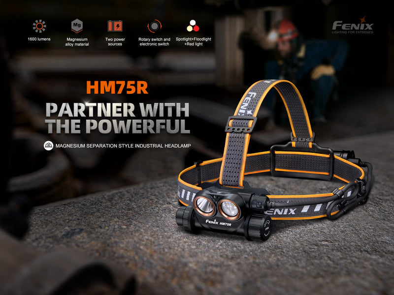 Fenix HM75R Magnesium Dual Battery Rechargeable Headlamp-5