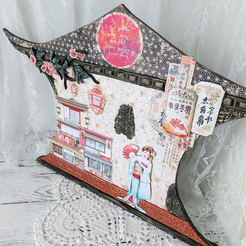 Bloc de papel para recortes Land Of The Rising Sun, 6"x6", 24 hojas/paquete-10