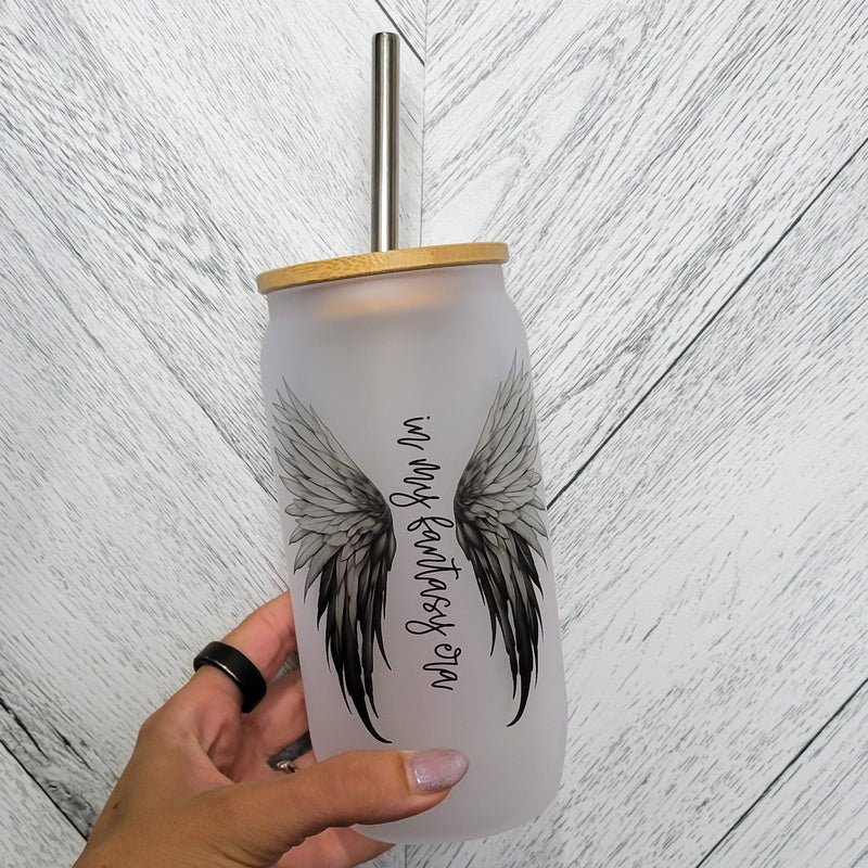 In My Fantasy Era Frosted Can with Bamboo Lid | Bookish-1
