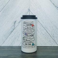 Tropes 16oz Stainless Steel Tumbler | Bookish Drink Cup-1