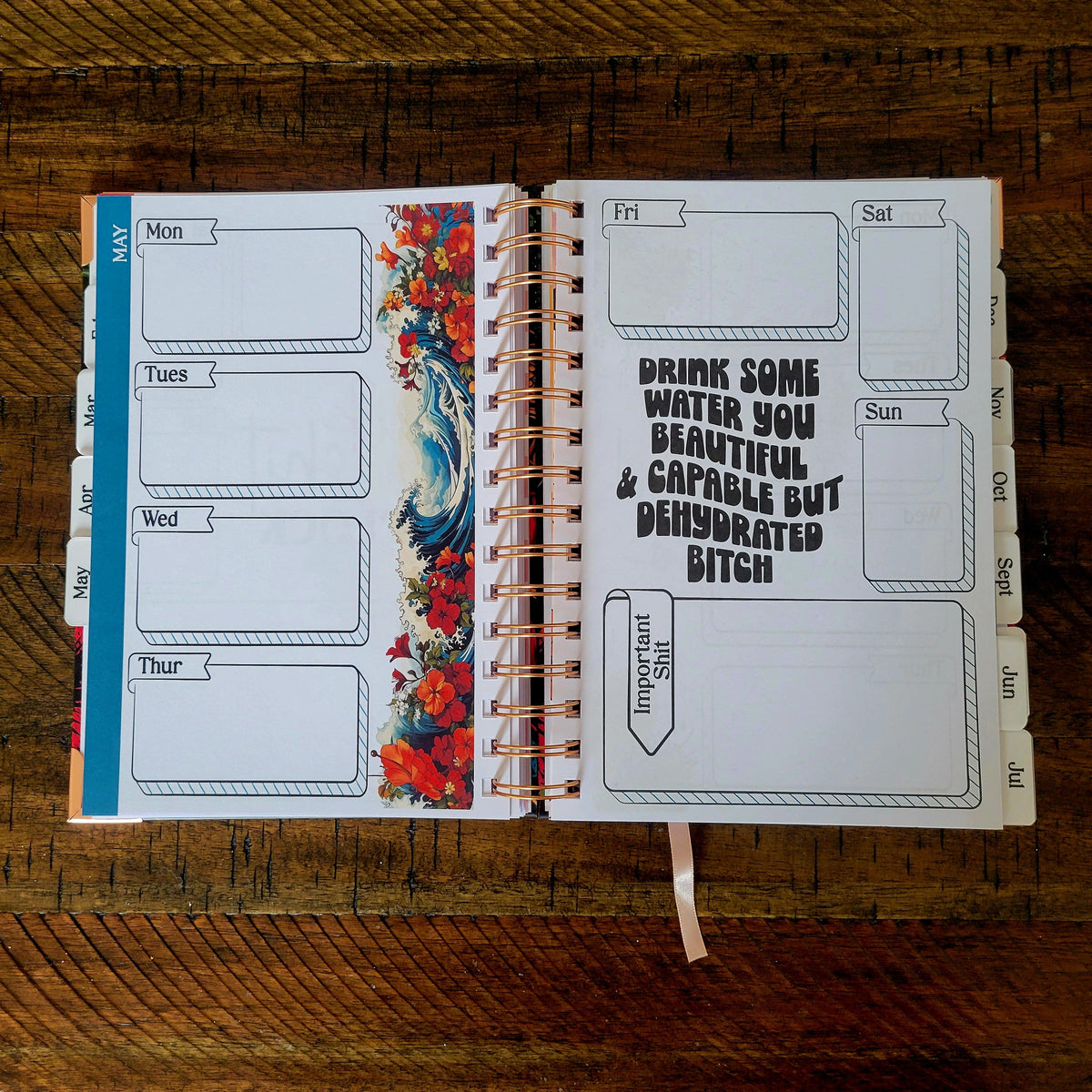 My Fucking Planner Undated Sweary Planner | Day Planner-12