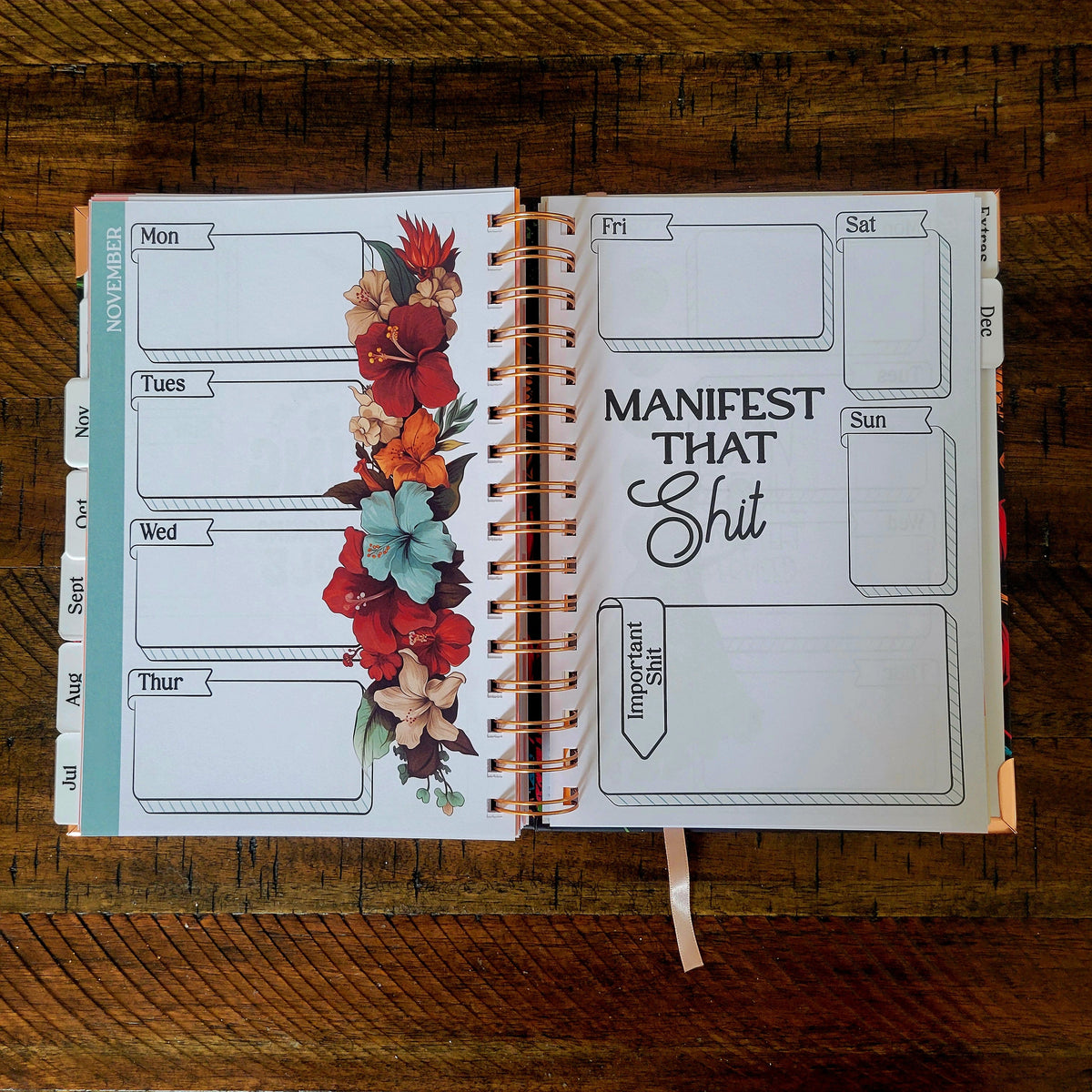 Seize The Fucking Day Undated Sweary Planner | Day Planner-14