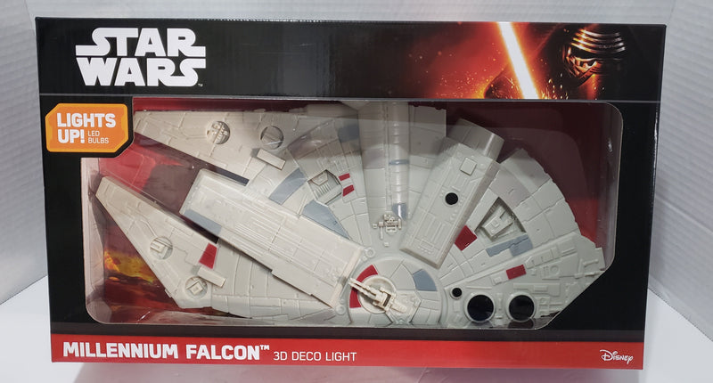 Lámpara de pared LED 3D del Halcón Milenario de Star Wars-1