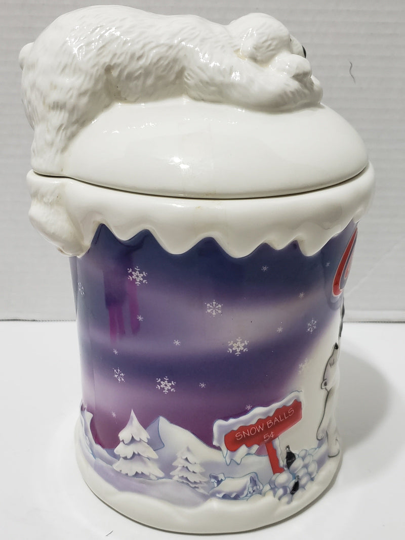 Coca-Cola Polar Bear Cookie Jar - Vintage 2002 Collectible-4