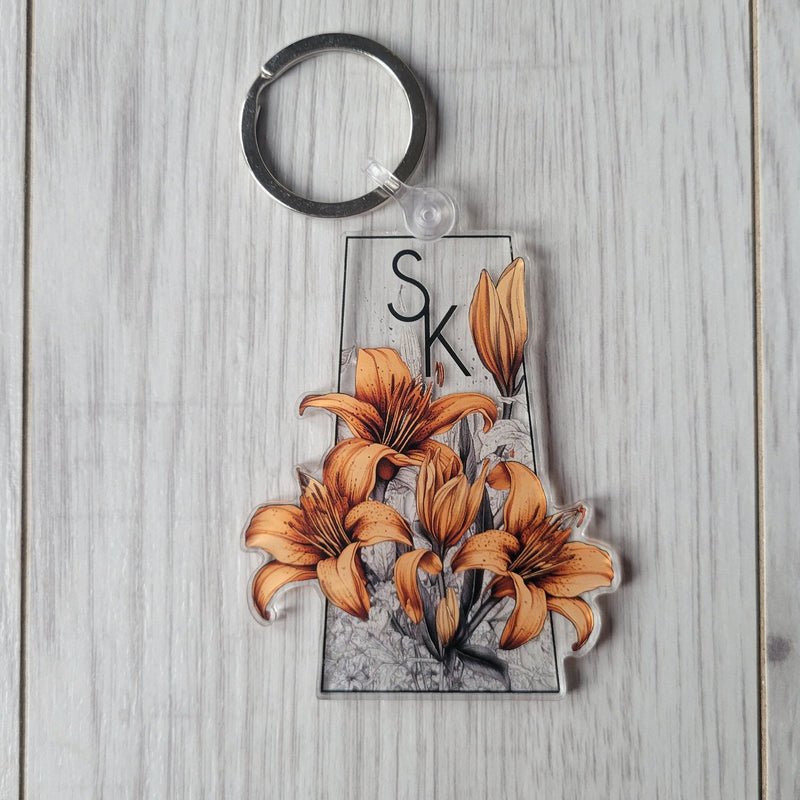 Prairie Lily Province Acrylic Keychain-1