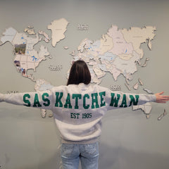 Saskatchewan Back Unisex Crewneck-6