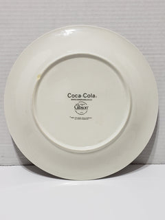 Coca-Cola Dinner Plate, Red/White/Black Checkered - Vintage 1996-2