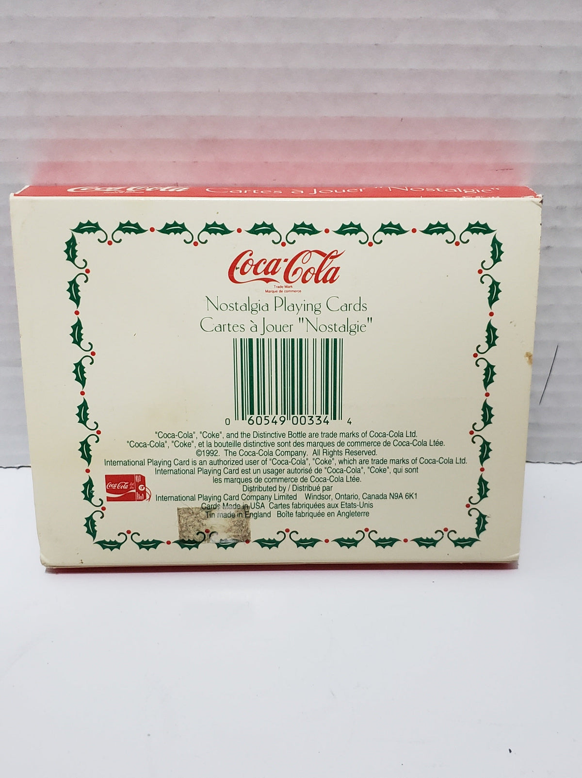 Naipes de Nostalgia Navideña de Coca-Cola, Edición Limitada - 1993-3