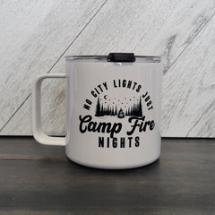No City Lights Stainless Steel 17oz Coffee Mug | Lake Mug-1