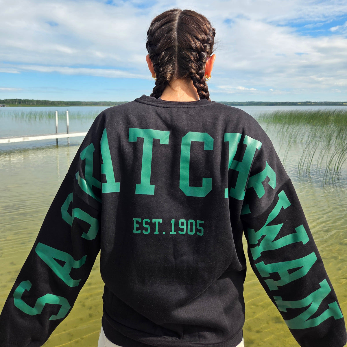 Saskatchewan Back Unisex Crewneck-2