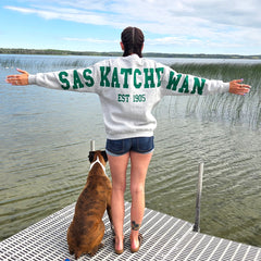 Saskatchewan Back Unisex Crewneck-3