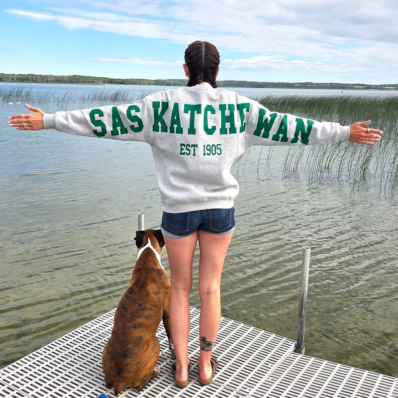 Saskatchewan Back Unisex Crewneck-3