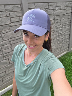 Sask X Embroidered Women's Ponytail Cap | Saskatchewan Hat-2