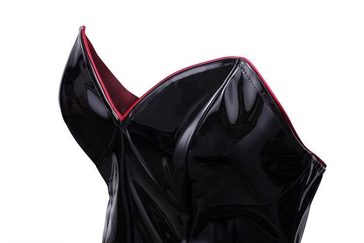 PU Leather Bound Bunny Strapless Bunny Girl Cosplay Costume Sexy Open Crotch Lingerie-13
