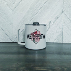 Alberta Diamond Stainless Steel 17oz Coffee Mug-1