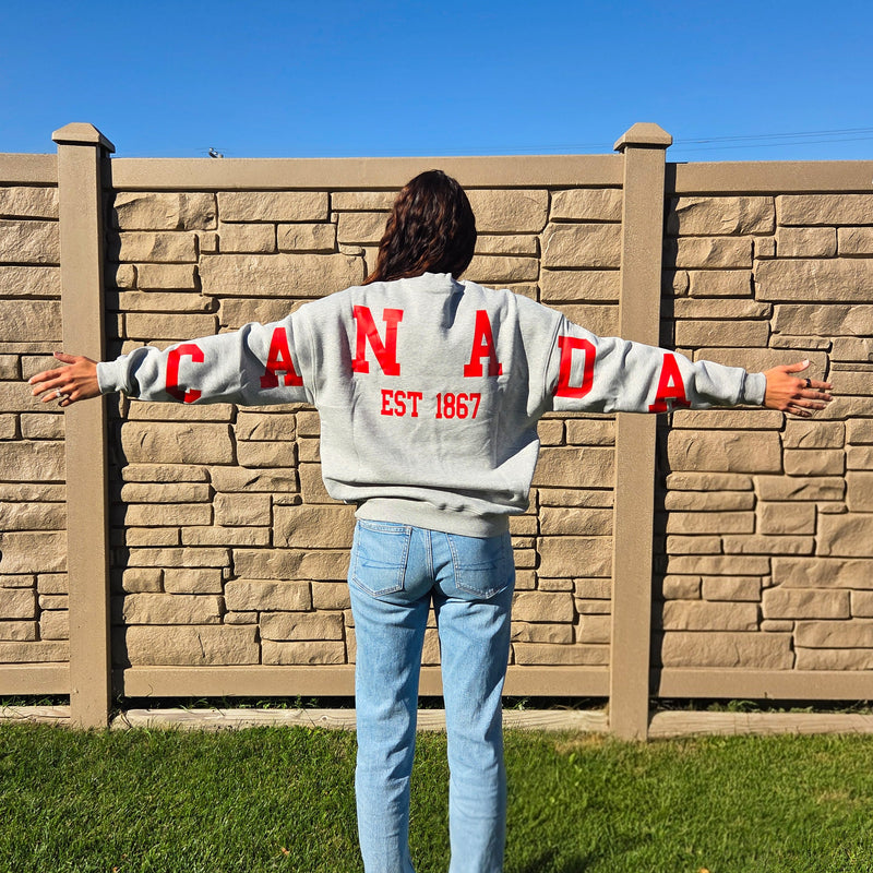 Canada Back Unisex Crewneck-2
