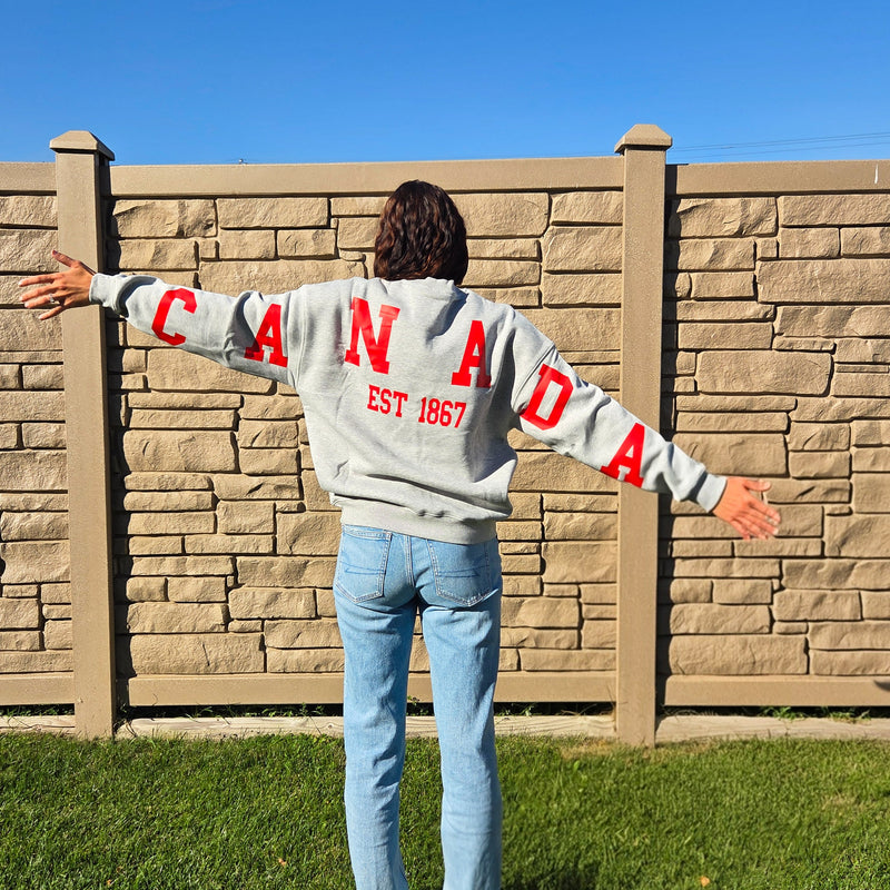 Canada Back Unisex Crewneck-1