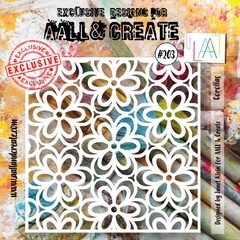 AALL and Create  6"x6" Stencil - 203 - Corollas-1