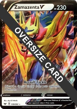 Zamazenta V - 139/202 - Jumbo Cards Holofoil-1