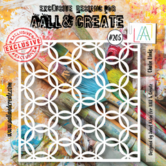 AALL and Create  6"x6" Stencil - 205 - Chain Links-1